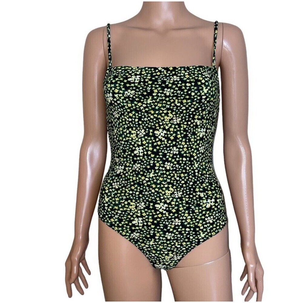 Free Press Square Neck Camisole Bodysuit thong semi mesh lightweight  SZ XS